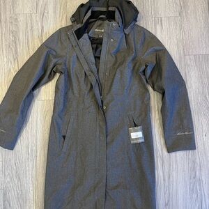Eddie Bauer girl on the go trench coat